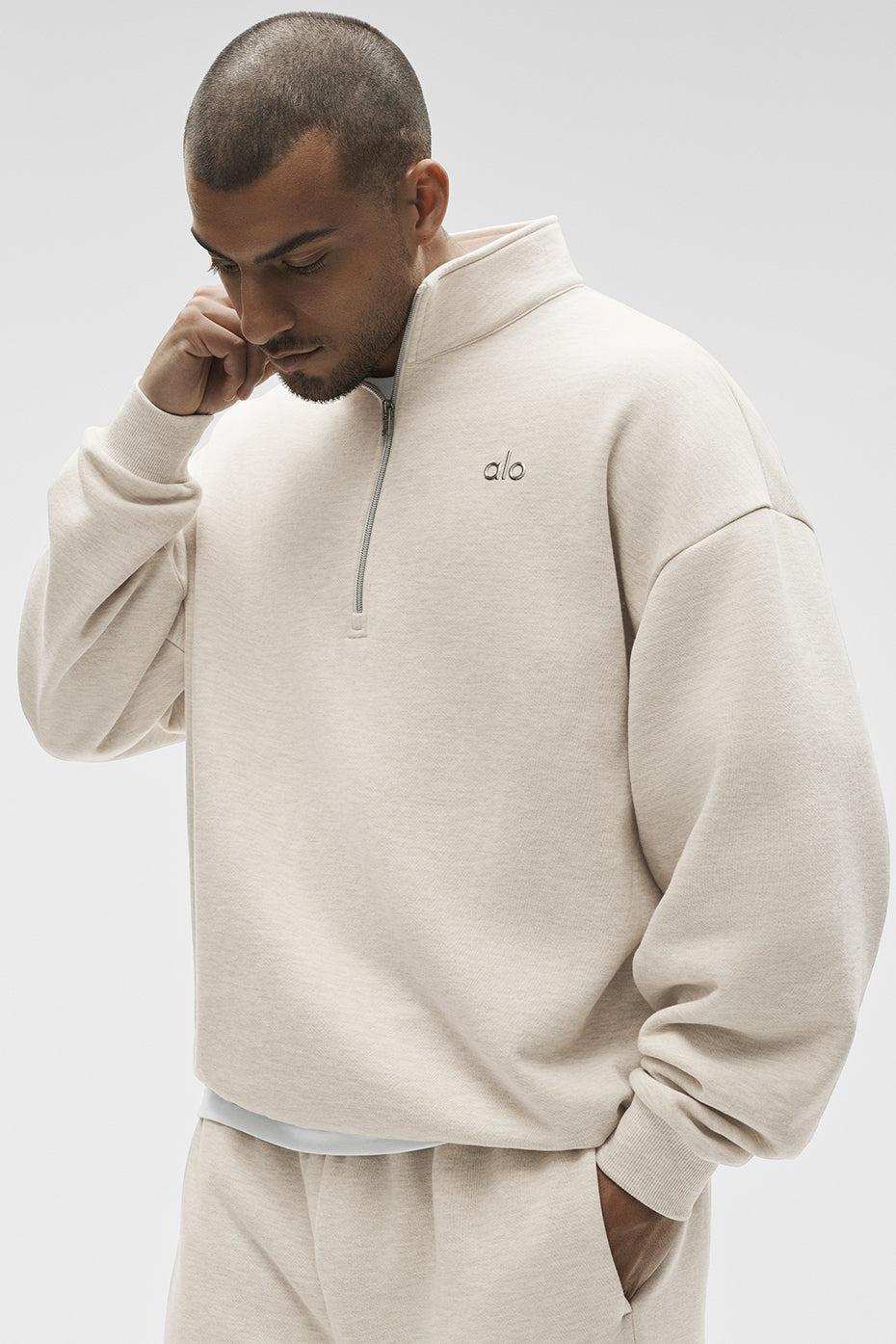 ALO Oatmeal Heather 1/4 Zip