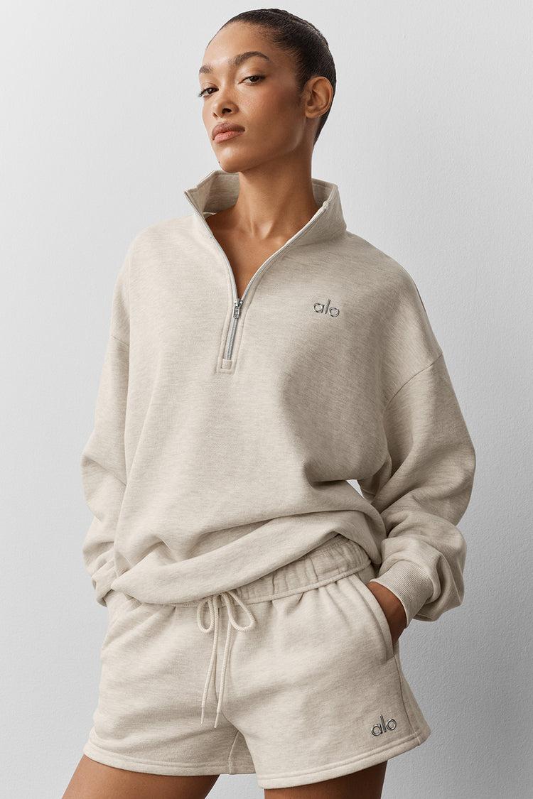 ALO Oatmeal Heather 1/4 Zip