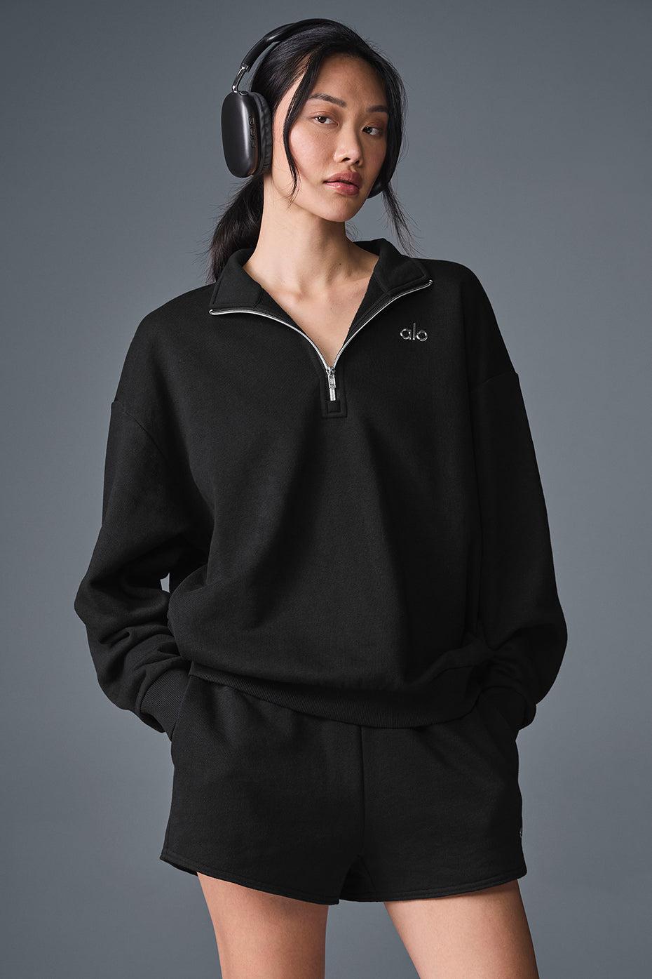 ALO Black 1/4 Zip