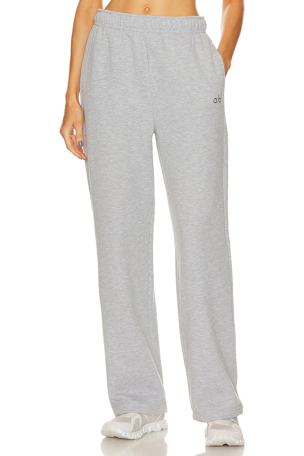 ALO Light Grey Uncuffed Pants