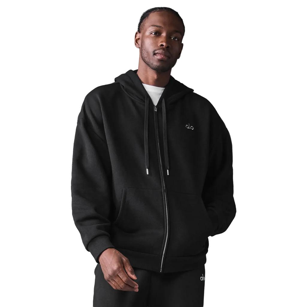 ALO Black Full Zip Hoodie